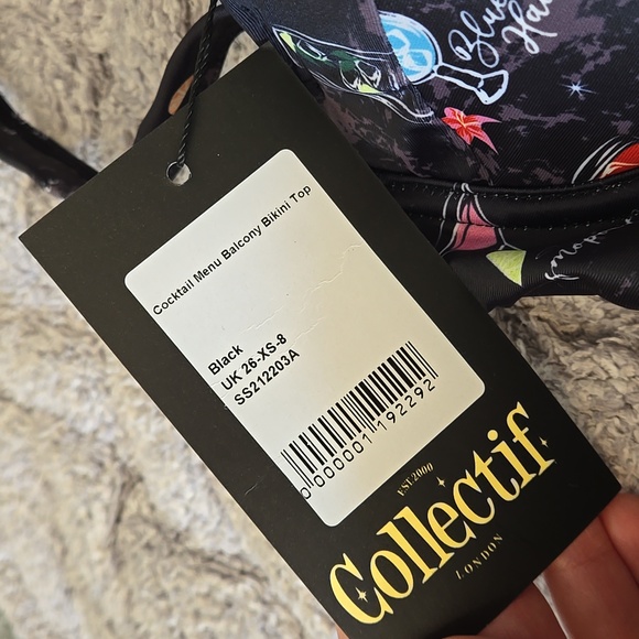 Collectif x Playful Promises COCKTAIL MENU BALCONY BIKINI 2 piece, NWT - Picture 7 of 10